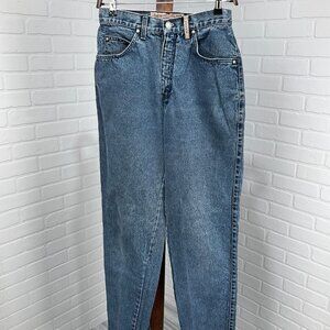 Levis 900 Jeans Women 10 26Wx30L Blue Taper Red Bat Wing Cotton Denim USA VTG